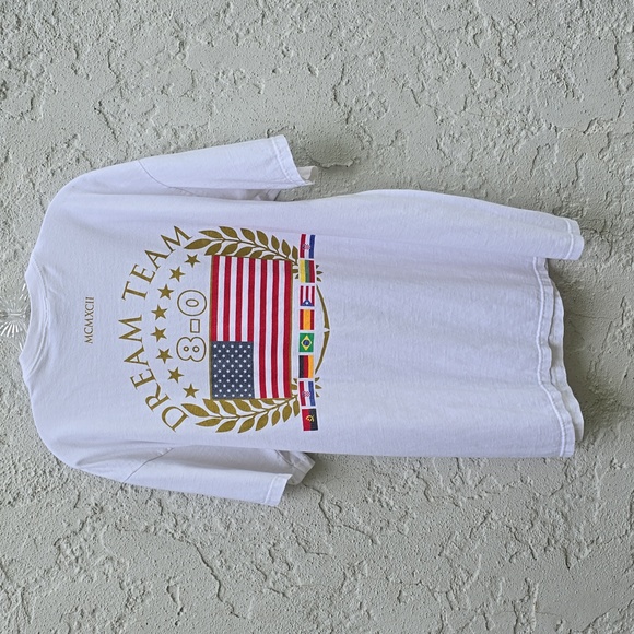 Vintage Nike Olympics NBA Basketball Dream Team Gold Medal T-Shirt Size Large - Picture 3 of 14